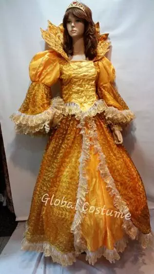 yellow gown